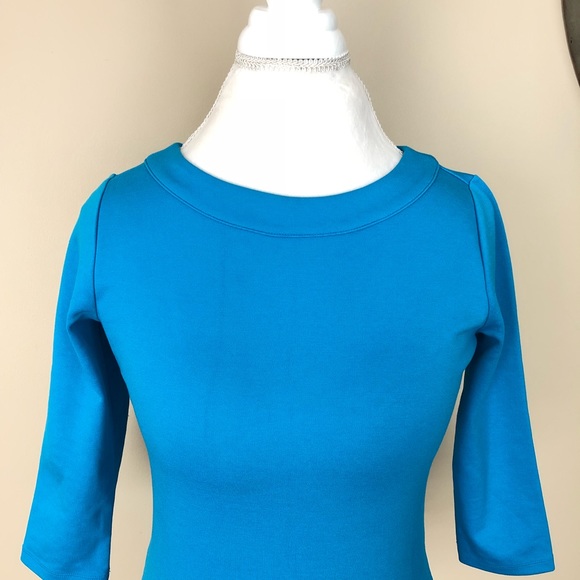 Ann Taylor Blue Side Zipper Top, Size: XS Petite - Picture 2 of 8